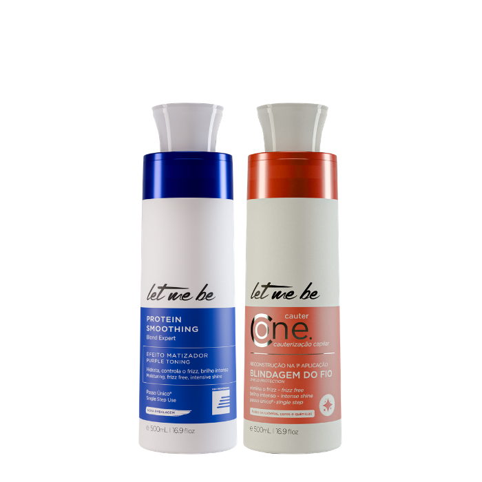 Alisamento Blond Expert Passo Único | 500ml + Cauterização Cauter One – Let Me Be | 500ml