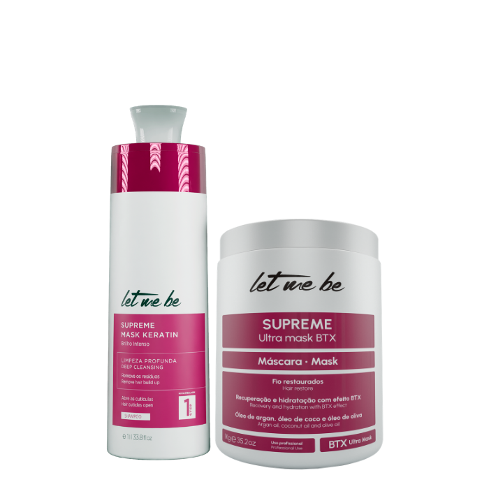 Btx Supreme Ultra Mask | 1Kg + Shampoo Anti Resíduos Supreme | 1L