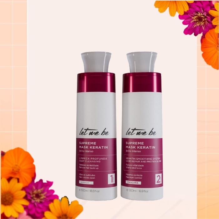 Kit Alisamento Supreme Mask Keratin | 2x500ml