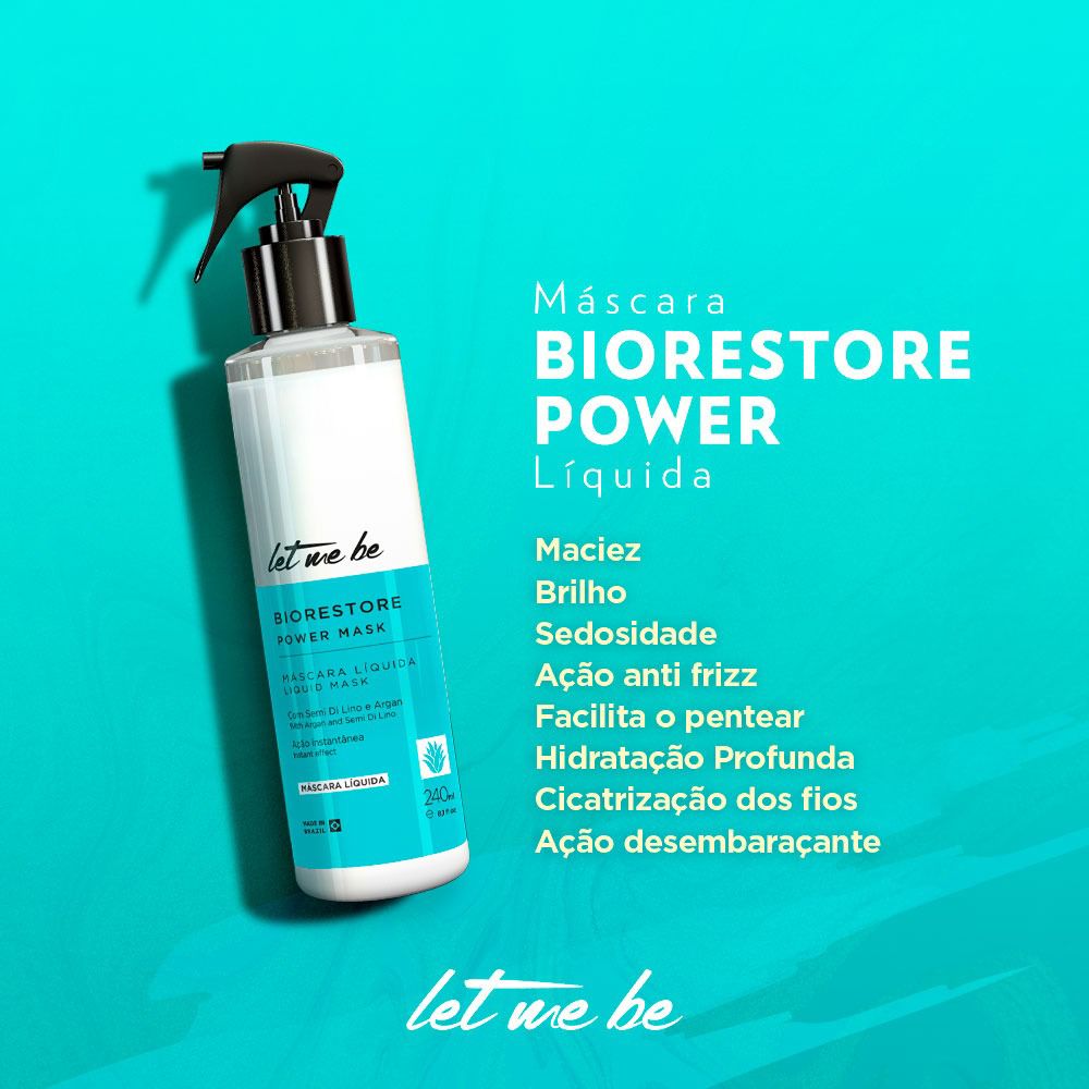 Máscara Biorestore Líquida – Hidratação e Nutrição | 140ml