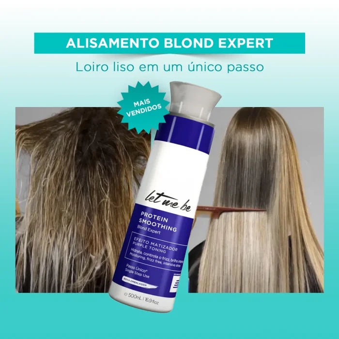 Alisamento Protein Smoothing Blond Expert Passo Único | 1L
