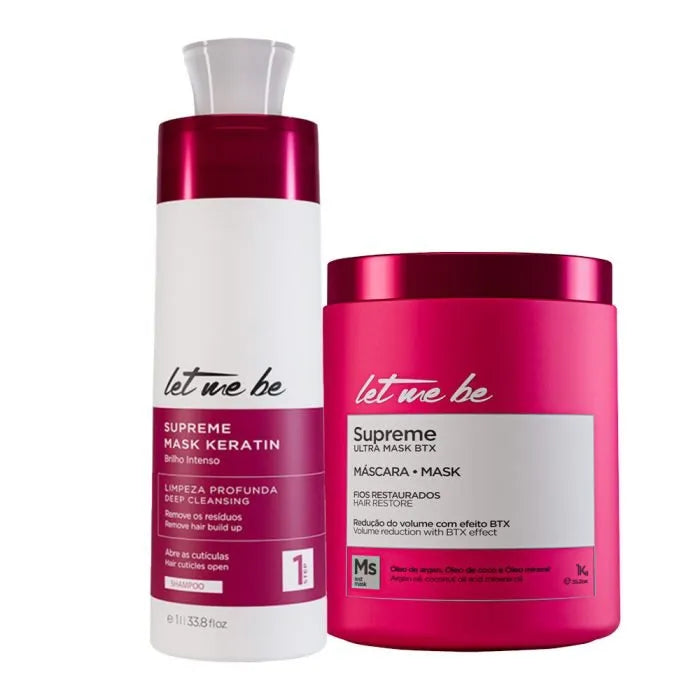 Btx Supreme Ultra Mask | 1Kg + Shampoo Anti Resíduos Supreme | 1L