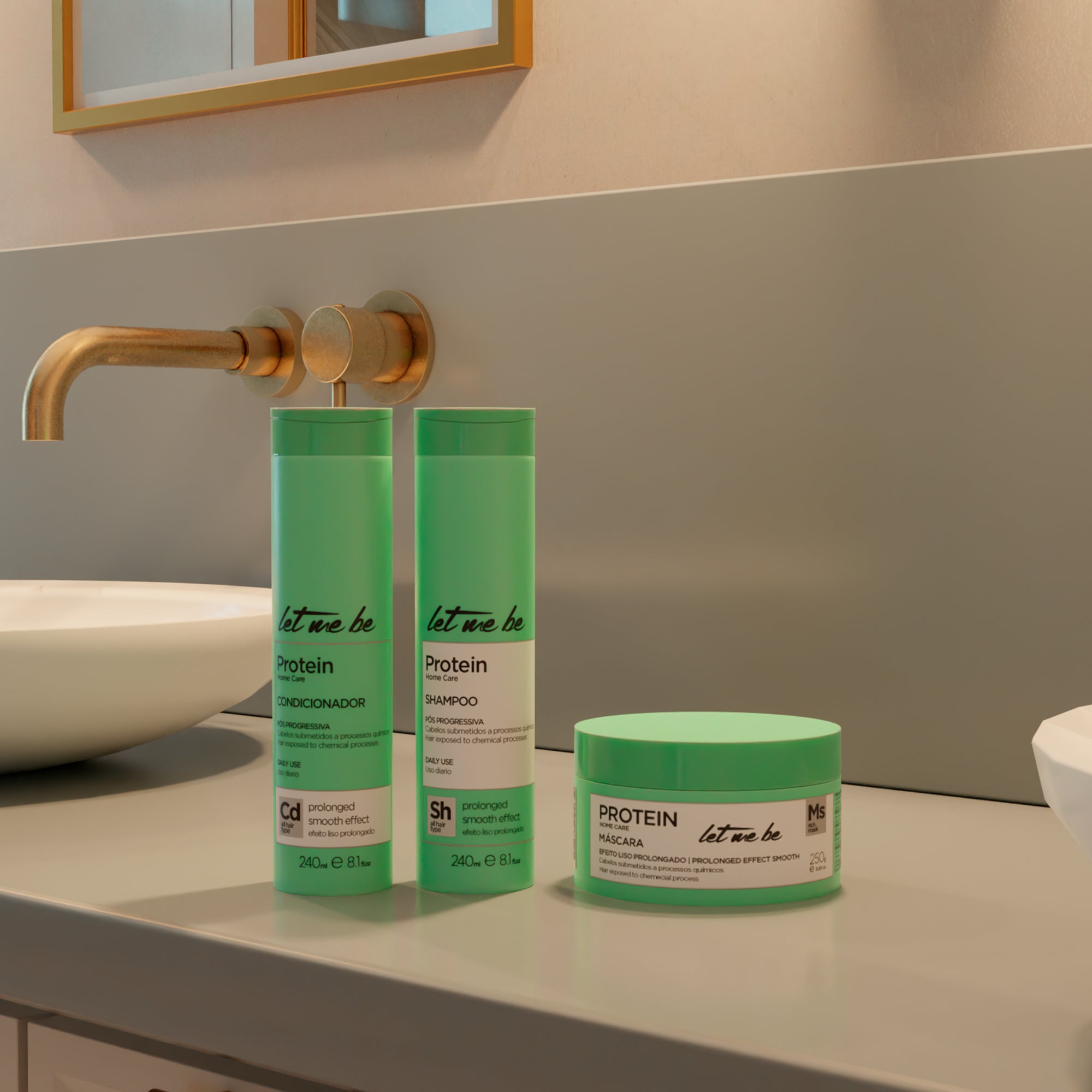 Kit Protein Home Care – Liso Prolongado | Pós-Progressiva (3 Produtos)