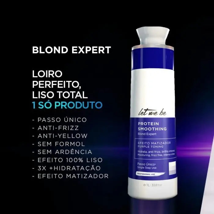 Alisamento Protein Smoothing Blond Expert Passo Único | 500ml