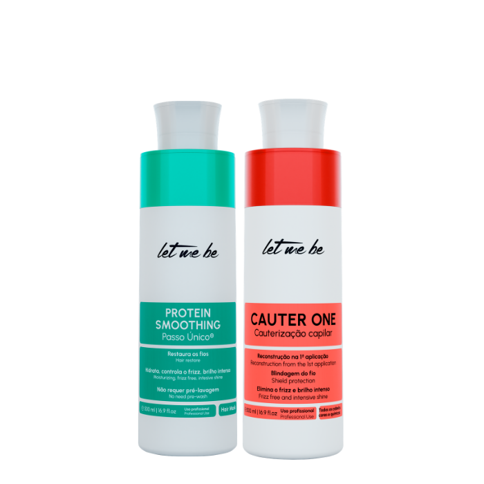 Alisamento Protein Smoothing Passo Único | 500ml + Cauterização Cauter One – Let Me Be | 500ml