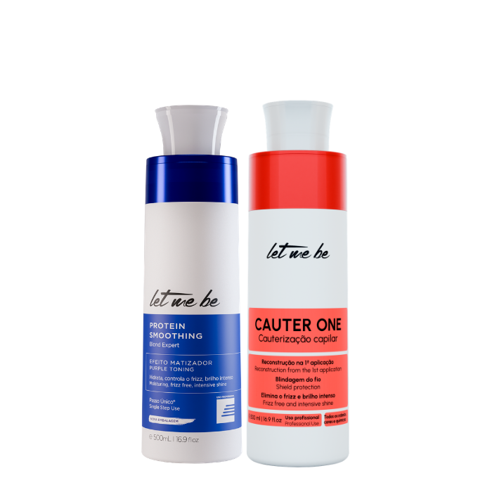 Alisamento Blond Expert Passo Único | 500ml + Cauterização Cauter One – Let Me Be | 500ml