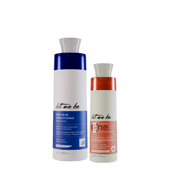 Alisamento Blond Expert Passo Único | 1L + Cauter One - Cauterização | 500ml