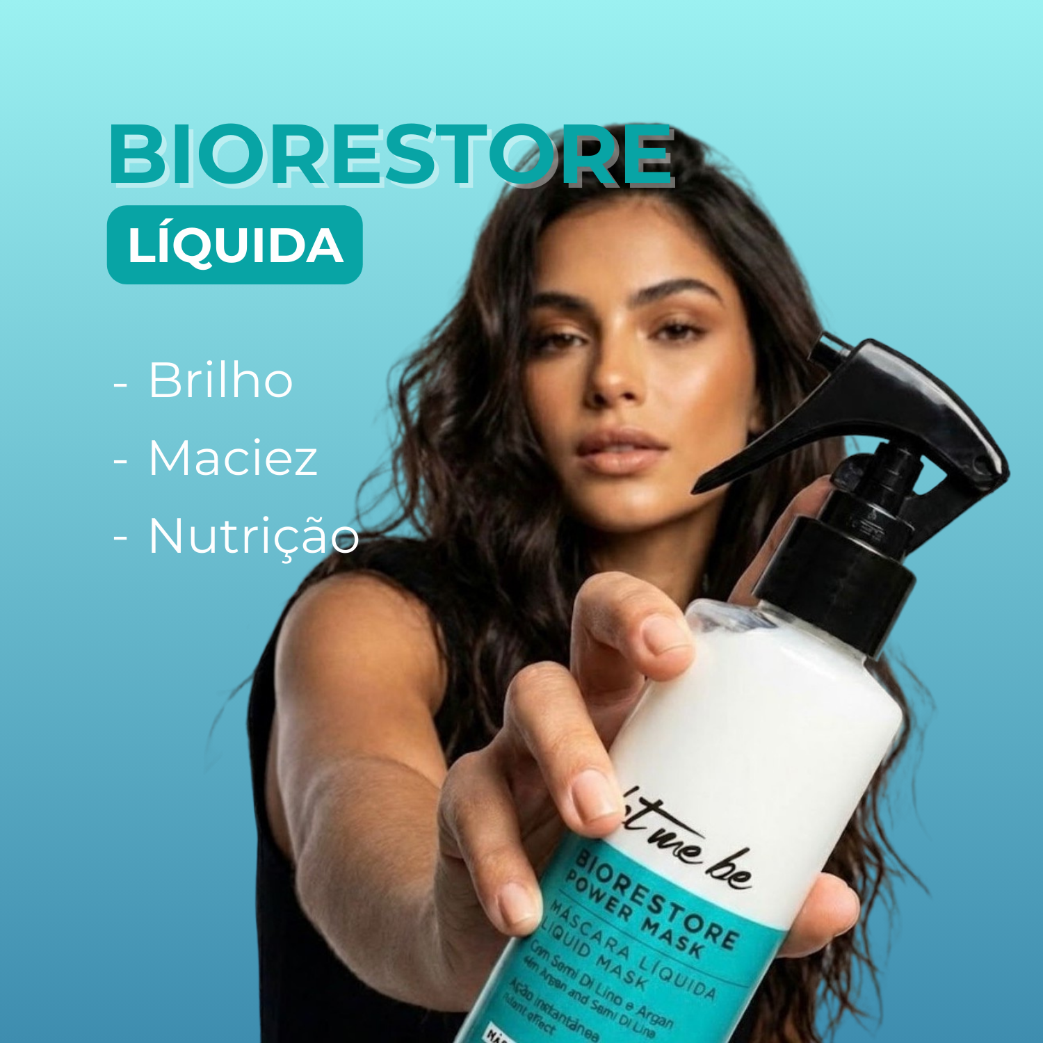 Máscara Biorestore Líquida – Hidratação e Nutrição | 140ml