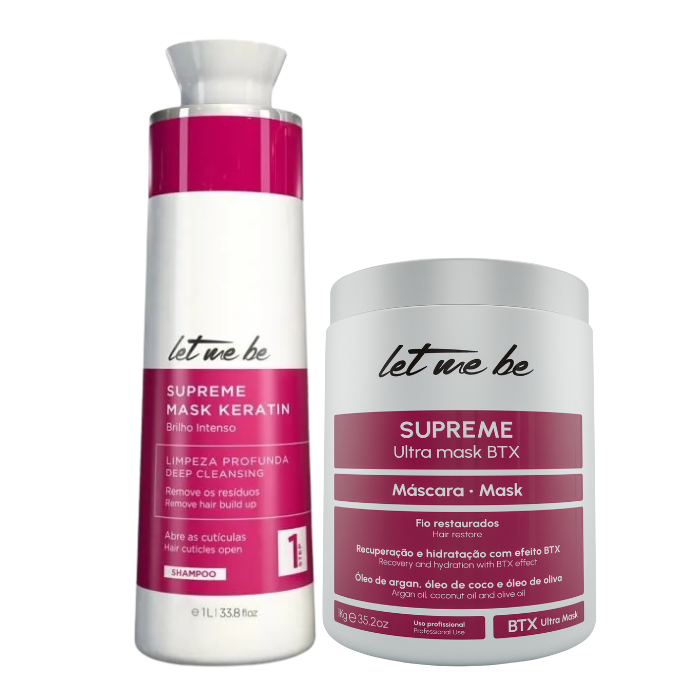 Btx Supreme Ultra Mask | 1Kg + Shampoo Anti Resíduos Supreme | 1L